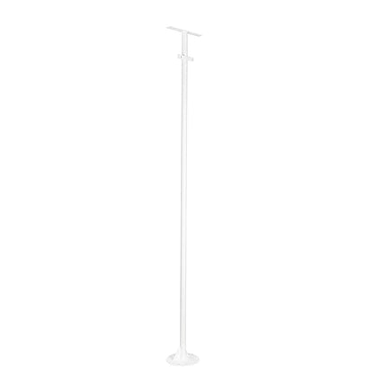 HELIOS-280 GLB-000-0004 Galvanized Metal Lighting Pole for Outdoor Photovoltaic Projector - RAL 9016 Matte White - L35 × W25 × H280