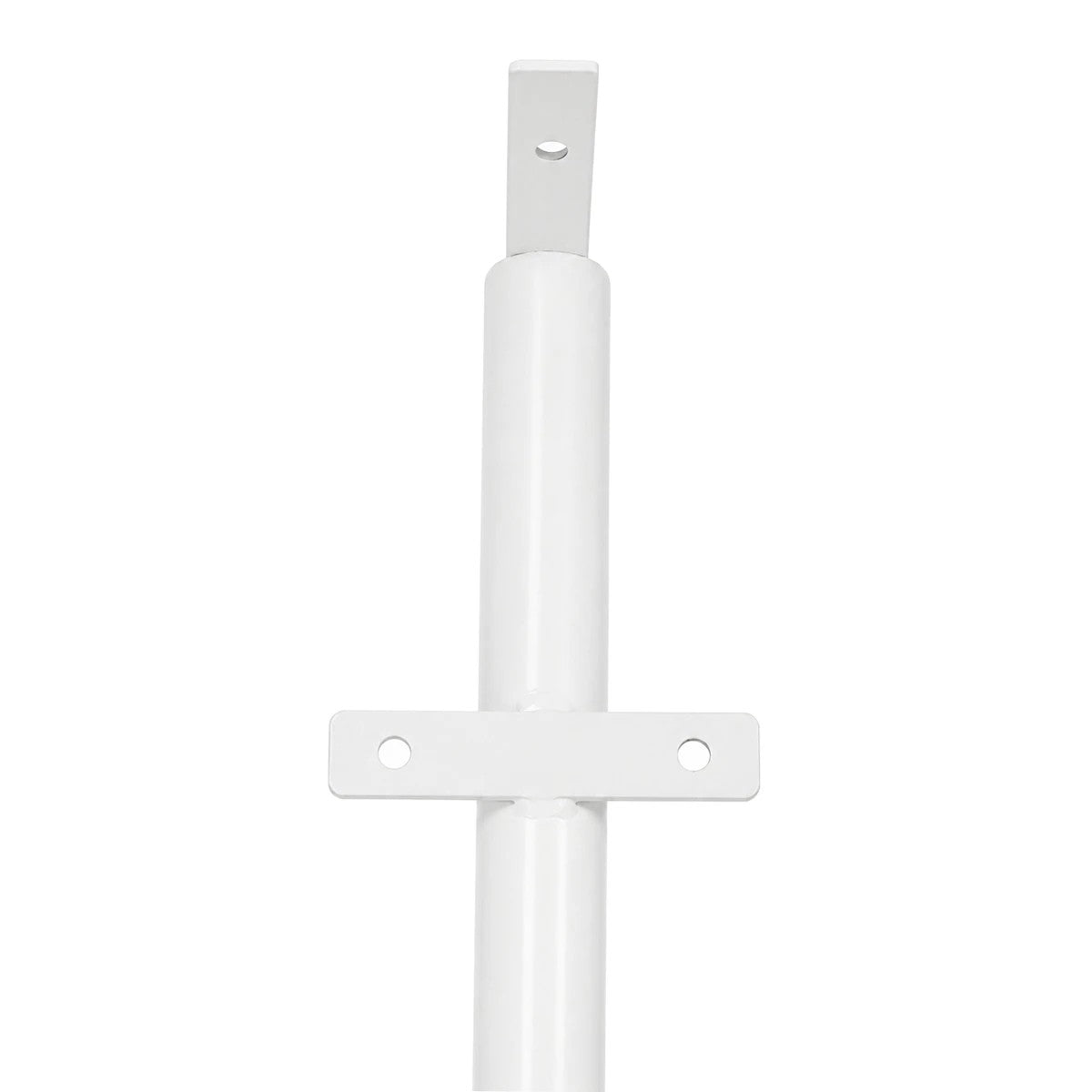 HELIOS-280 GLB-000-0004 Galvanized Metal Lighting Pole for Outdoor Photovoltaic Projector - RAL 9016 Matte White - L35 × W25 × H280