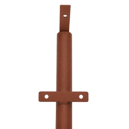 HELIOS-280 GLB-000-0005 Μεταλλικός Γαλβανισμένος Στύλος Φωτισμού για Φωτοβολταϊκό Προβολέα Εξωτερικού Χώρου - RAL 8004 Corten Καφε Ματ - Μ35 × Π25 × Υ280