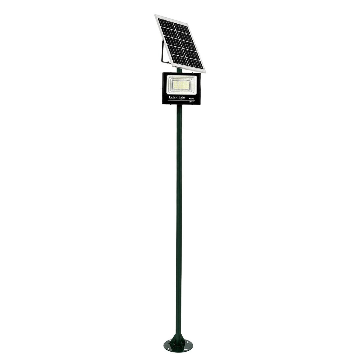 HELIOS-280 GLB-000-0006 Metal Galvanized Lighting Pole for Outdoor Photovoltaic Projector - RAL 6009 Cypress Matt - L35 × W25 × H280