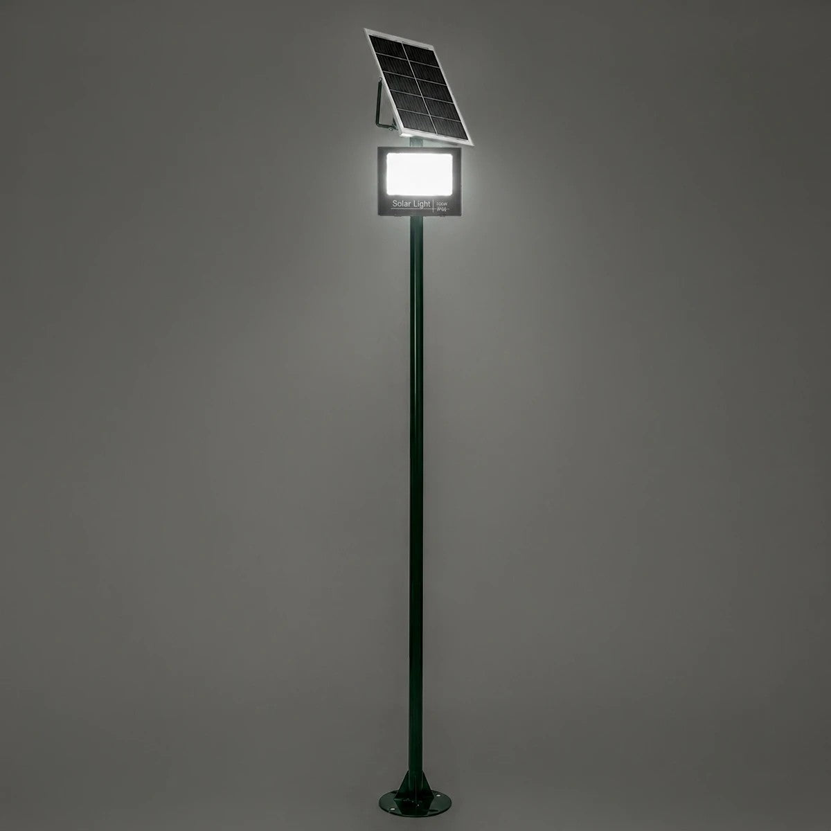 HELIOS-280 GLB-000-0006 Metal Galvanized Lighting Pole for Outdoor Photovoltaic Projector - RAL 6009 Cypress Matt - L35 × W25 × H280