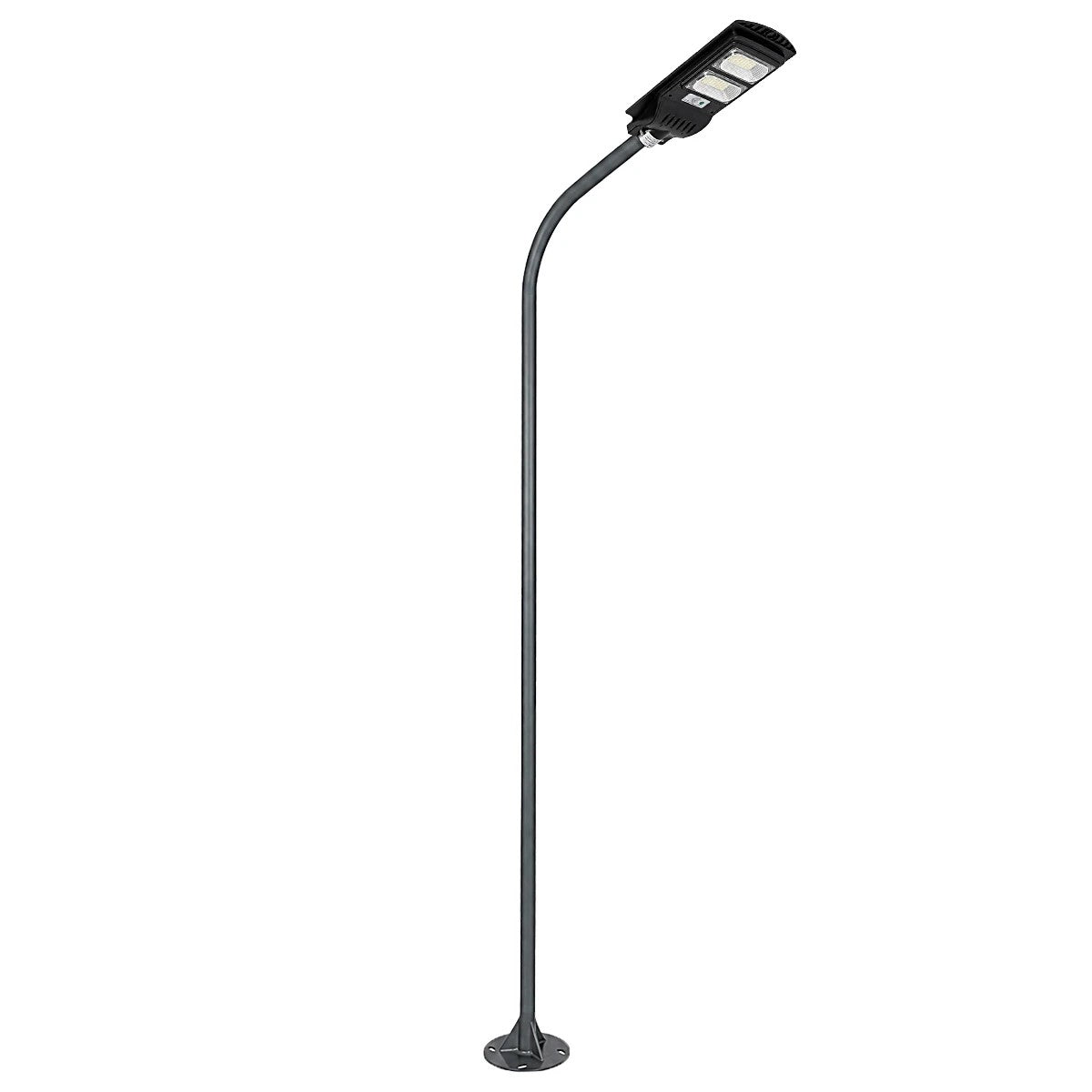 URBANO-280 GLB-000-0009 Galvanized Steel Lighting Pole for Outdoor Solar Street Light - RAL 7016 Anthracite Grey - L84 x W25 x H280