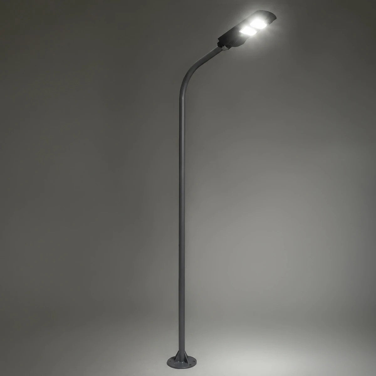URBANO-280 GLB-000-0009 Galvanized Steel Lighting Pole for Outdoor Solar Street Light - RAL 7016 Anthracite Grey - L84 x W25 x H280