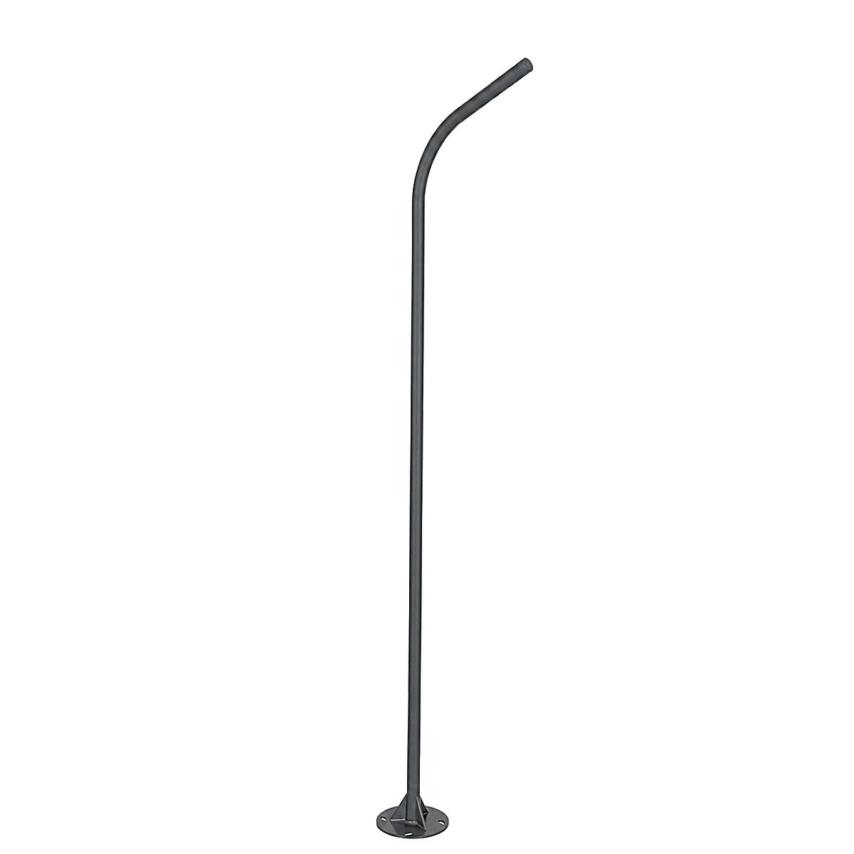 URBANO-280 GLB-000-0009 Galvanized Steel Lighting Pole for Outdoor Solar Street Light - RAL 7016 Anthracite Grey - L84 x W25 x H280
