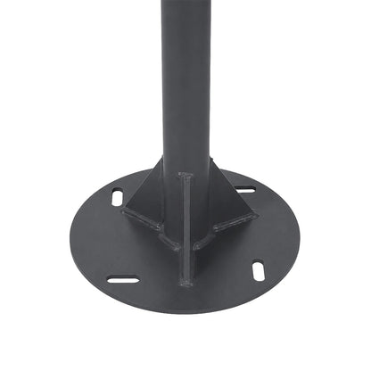 URBANO-280 GLB-000-0009 Galvanized Steel Lighting Pole for Outdoor Solar Street Light - RAL 7016 Anthracite Grey - L84 x W25 x H280