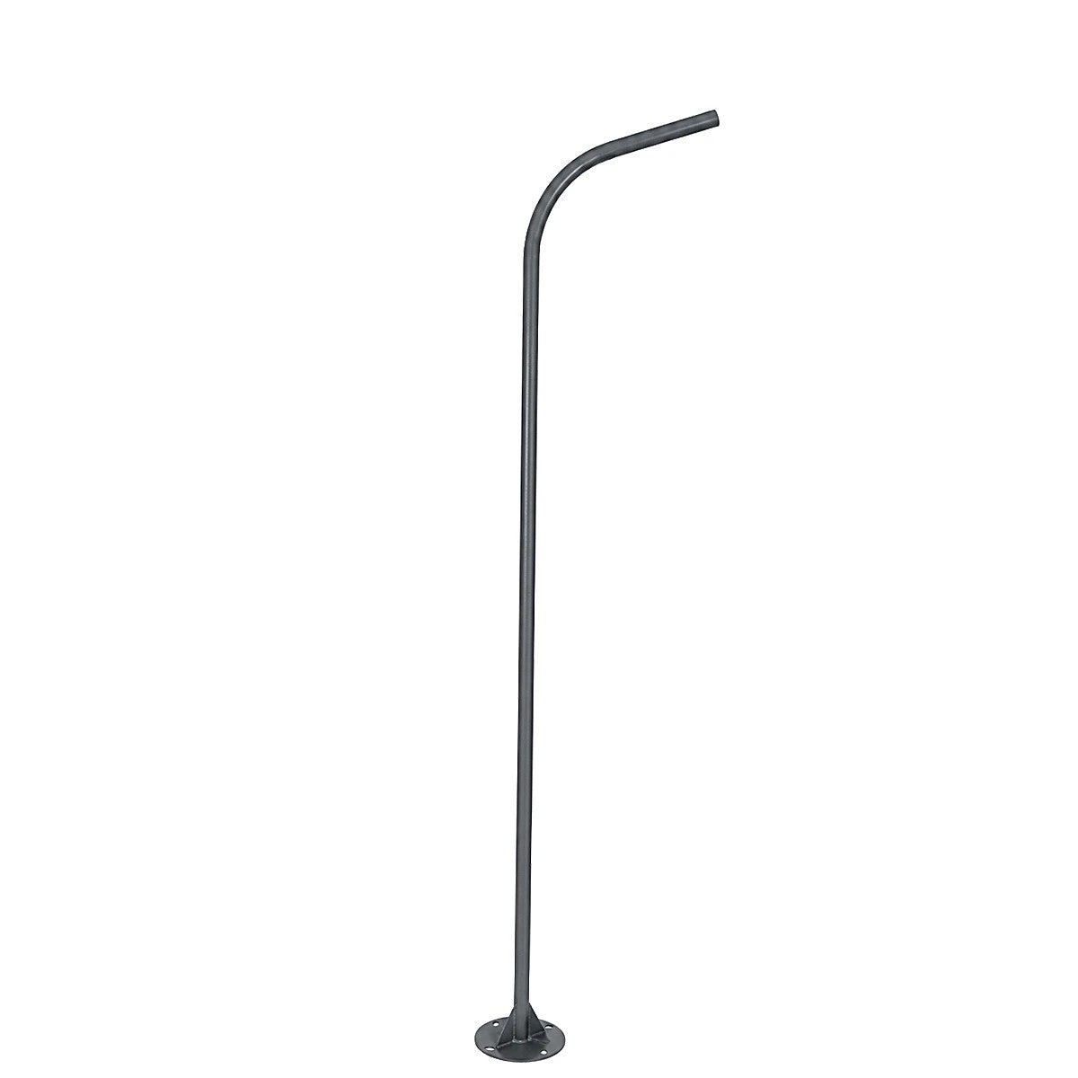 URBANO-280 GLB-000-0009 Galvanized Steel Lighting Pole for Outdoor Solar Street Light - RAL 7016 Anthracite Grey - L84 x W25 x H280