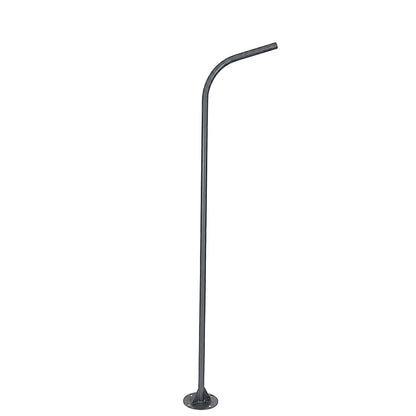 URBANO-280 GLB-000-0009 Galvanized Steel Lighting Pole for Outdoor Solar Street Light - RAL 7016 Anthracite Grey - L84 x W25 x H280