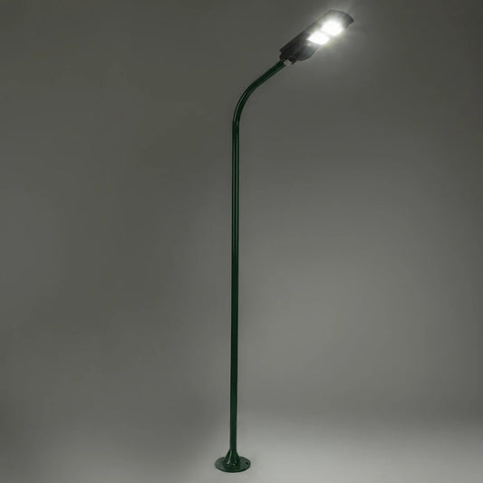 URBANO-280 GLB-000-0012 Μεταλλικός Γαλβανισμένος Στύλος Φωτισμού για Φωτοβολταϊκό Φωτιστικό Δρόμου Εξωτερικού Χώρου - RAL 6009 Κυπαρίσσι Ματ - Μ84 x Π25 x Υ280