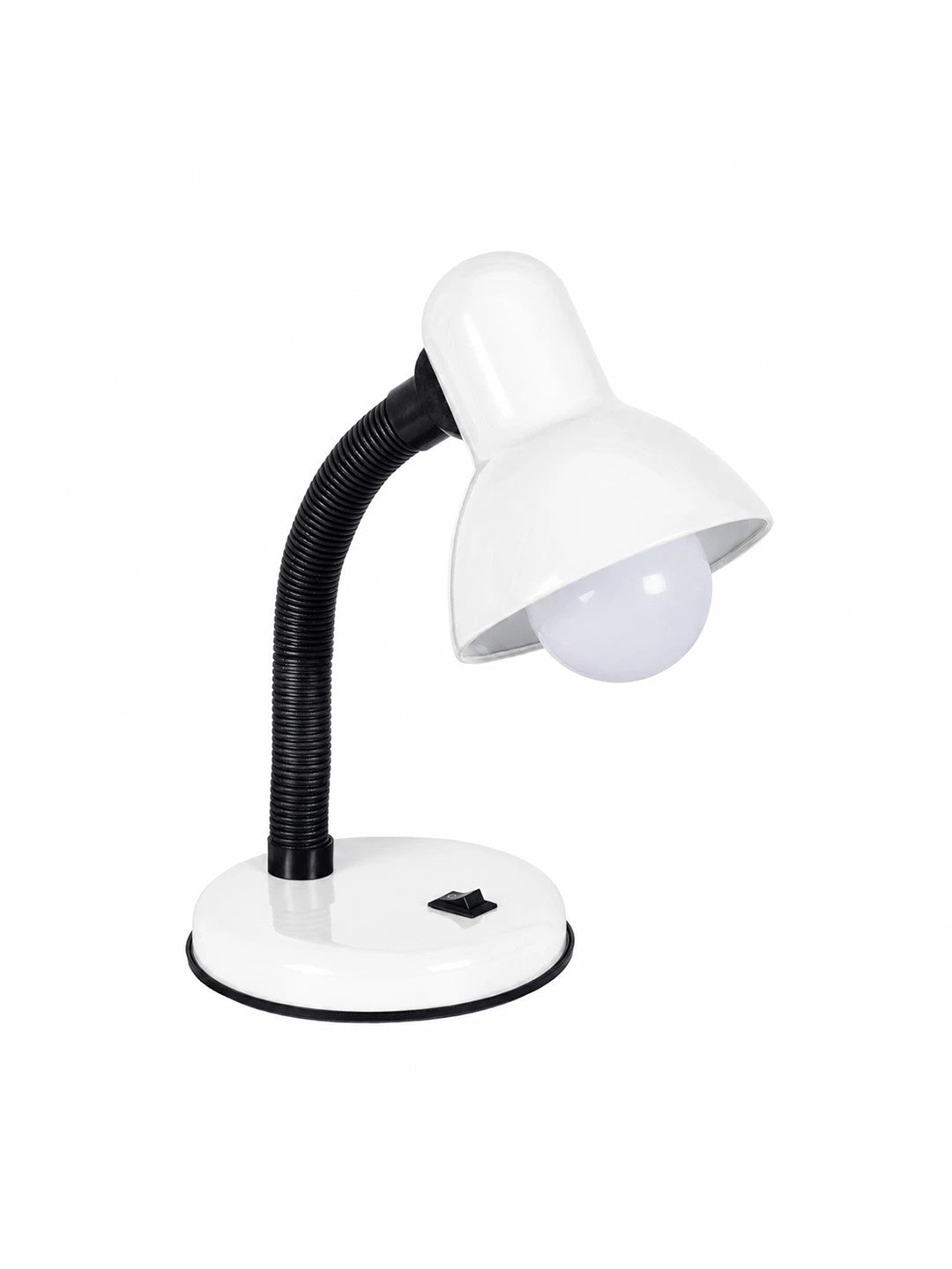 STUDENT GLB-102-0008 Modern Table Lamp with E27 Socket 1 x E27 AC 220-240V IP20 - White & Black - L14 x W14 x H32
