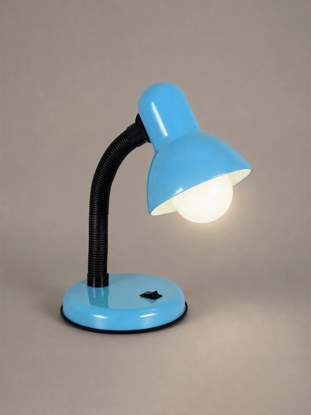 STUDENT GLB-102-0009 Modern Table Lamp with 1 x E27 Socket AC 220-240V IP20 - Light Blue & Black - L14 x W14 x H32