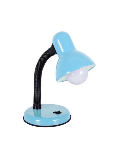 STUDENT GLB-102-0009 Modern Table Lamp with 1 x E27 Socket AC 220-240V IP20 - Light Blue & Black - L14 x W14 x H32