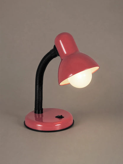 STUDENT GLB-102-0011 Modern Table Lamp with E27 Socket 1 x E27 AC 220-240V IP20 - Pink & Black - L14 x W14 x H32