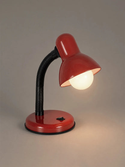 STUDENT GLB-102-0012 Modern Table Lamp with E27 Socket 1 x E27 AC 220-240V IP20 - Red & Black - L14 x W14 x H32