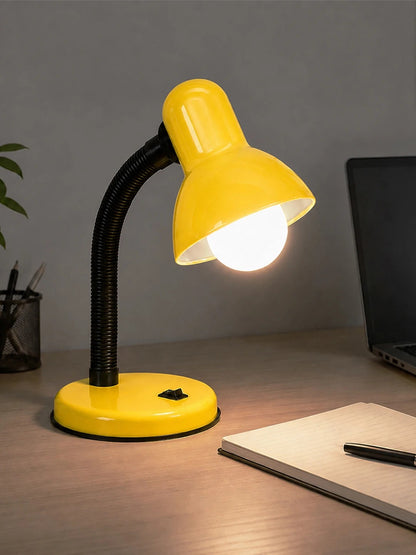 STUDENT GLB-102-0013 Modern Table Lamp with 1 x E27 Socket AC 220-240V IP20 - Yellow & Black - L14 x W14 x H32