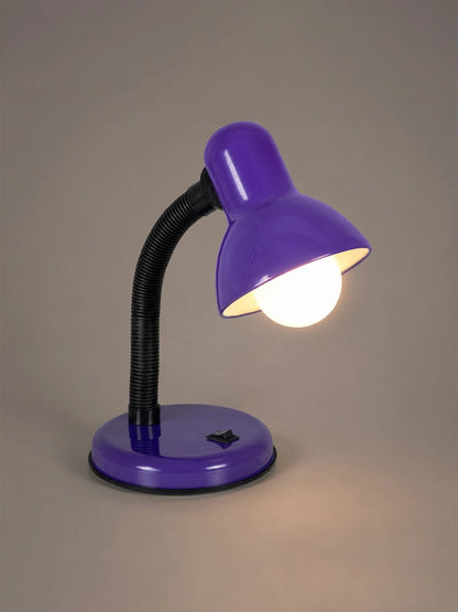 GLB-102-0014 Modern Table Lamp with 1 x E27 Socket AC 220-240V IP20 - Purple & Black - L14 x W14 x H32