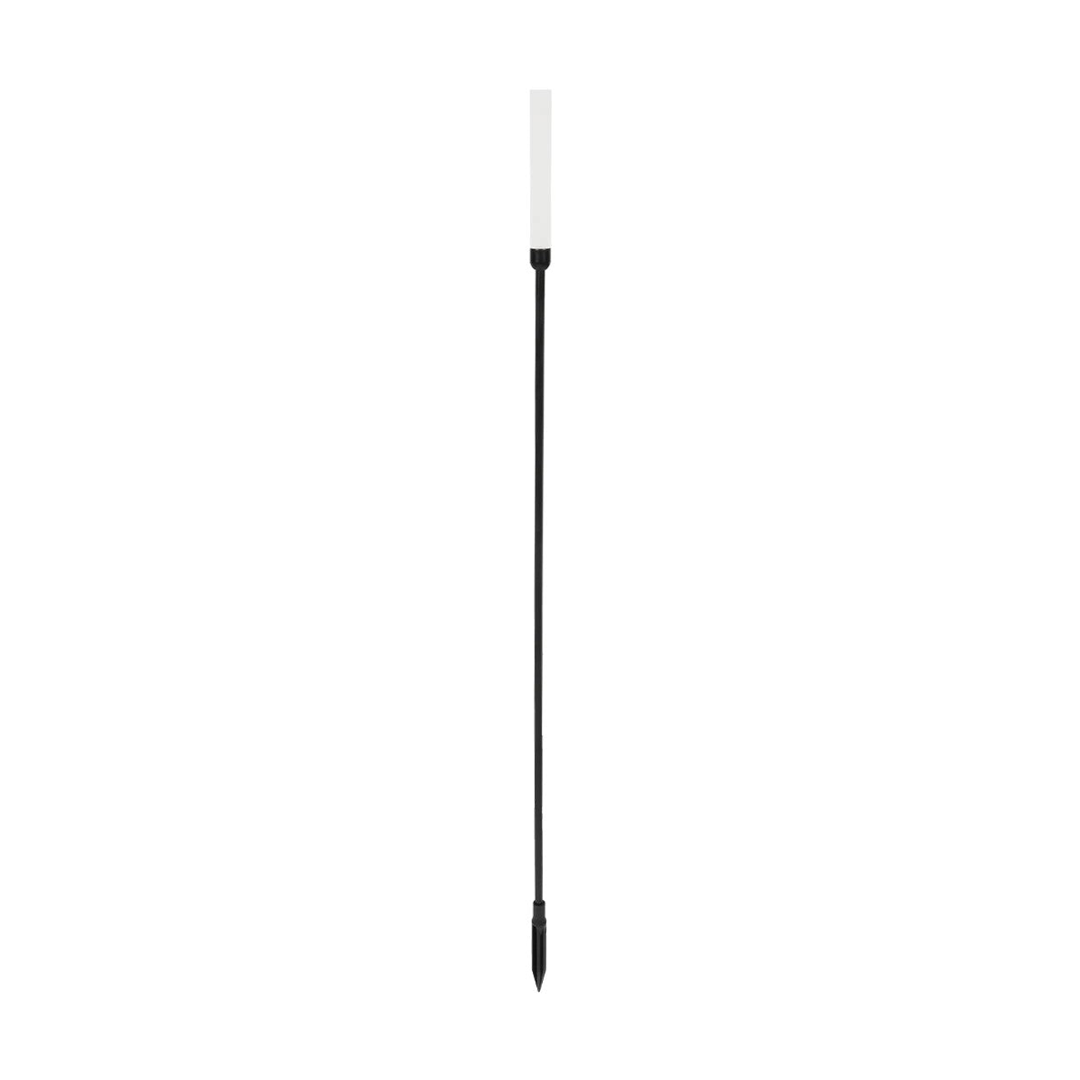 REED GLB-103-0006 Φωτιστικό Κολωνάκι Κήπου με Καρφωτή Βάση LED 2W 180lm 360° DC 24V Αδιάβροχο IP65 Θερμό Λευκό 2700K - Sanan SMD Chip - Μαύρο Ματ - Μ2 x Π2 x Υ100
