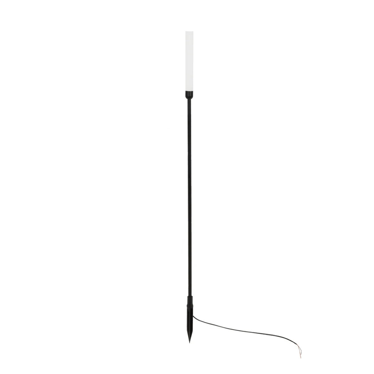 REED GLB-103-0007 Φωτιστικό Κολωνάκι Κήπου με Καρφωτή Βάση LED 2W 180lm 360° DC 24V Αδιάβροχο IP65 Θερμό Λευκό 2700K - Sanan SMD Chip - Μαύρο Ματ - Μ2 x Π2 x Υ80