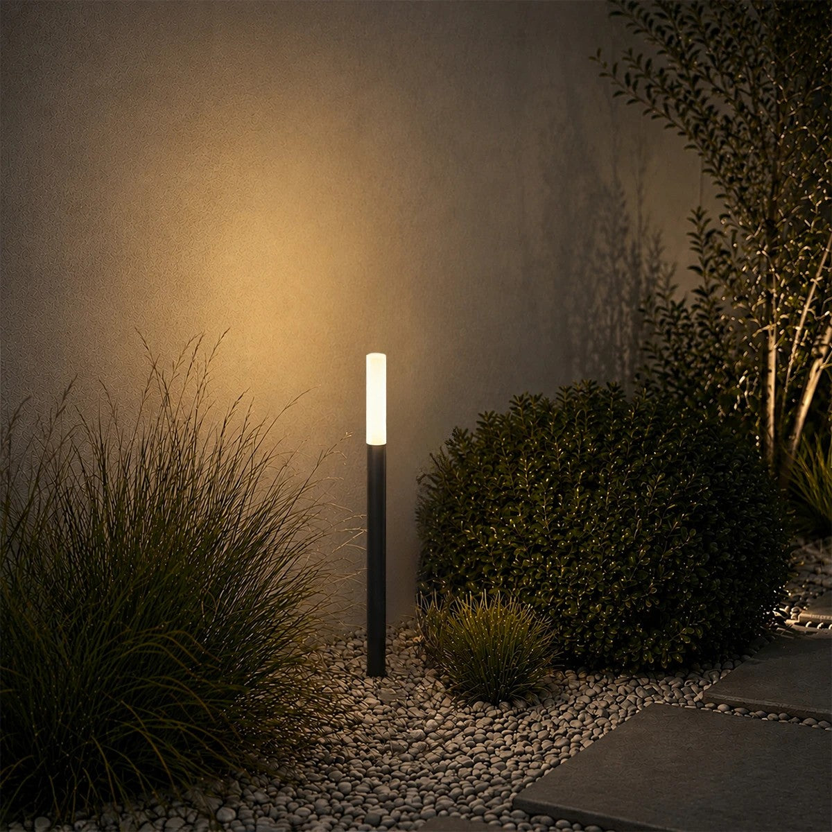 REED GLB-103-0008 Garden Spike Light LED 5W 450lm 360° DC 24V Waterproof IP65 Warm White 2700K - Sanan SMD Chip - Matte Black - L3 x W3 x H65