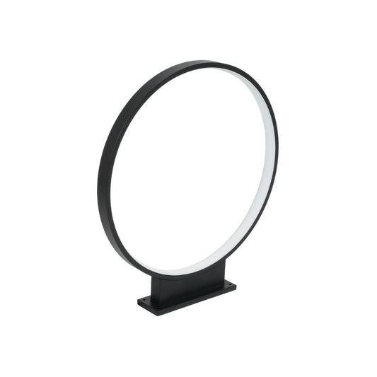 LUNEA GLB-103-0009 Φωτιστικό Κολωνάκι Κήπου LED 15W 1350lm 120° AC 220-240V Αδιάβροχο IP65 Θερμό Λευκό 2700K - Sanan SMD Chip - Μαύρο Ματ - Μ45 x Π7 x Υ50