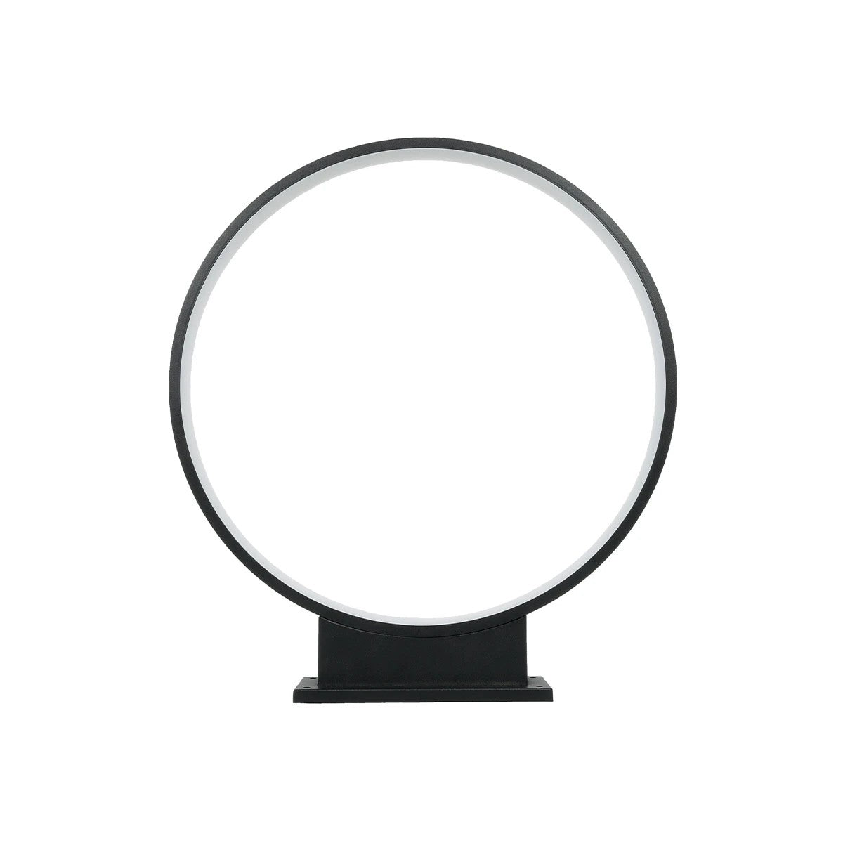 LUNEA GLB-103-0009 LED Garden Bollard Light 15W 1350lm 120° AC 220-240V Waterproof IP65 Warm White 2700K - Sanan SMD Chip - Matte Black - L45 x W7 x H50