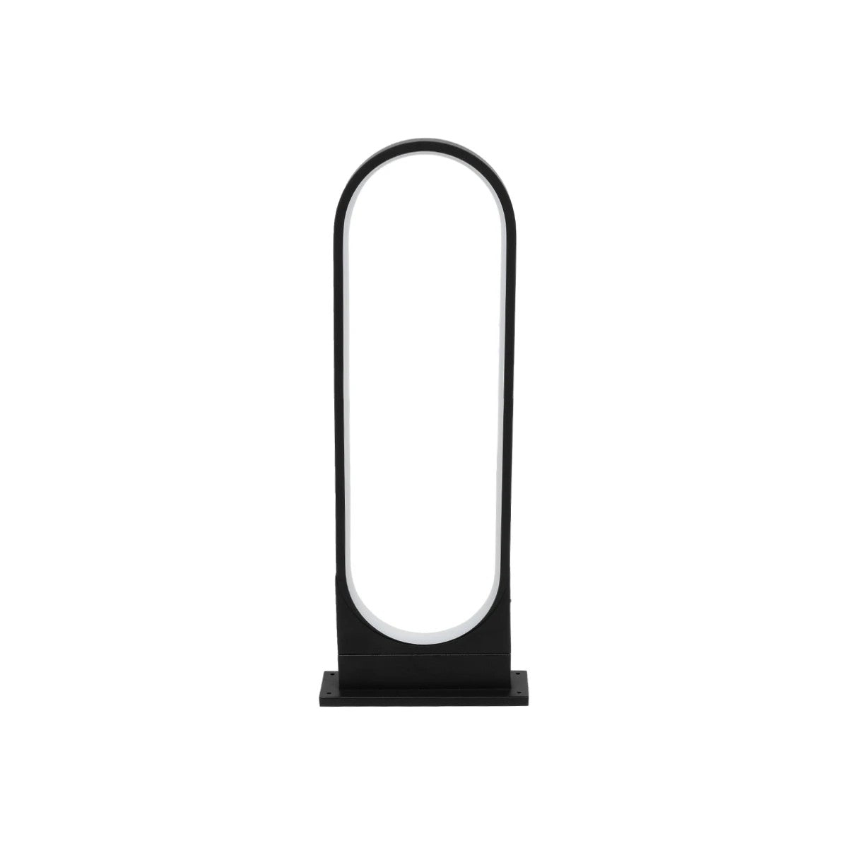 LUNEA GLB-103-0010 LED Garden Bollard Light 15W 1350lm 120° AC 220-240V Waterproof IP65 Warm White 2700K - Sanan SMD Chip - Matte Black - L22 x W7 x H60
