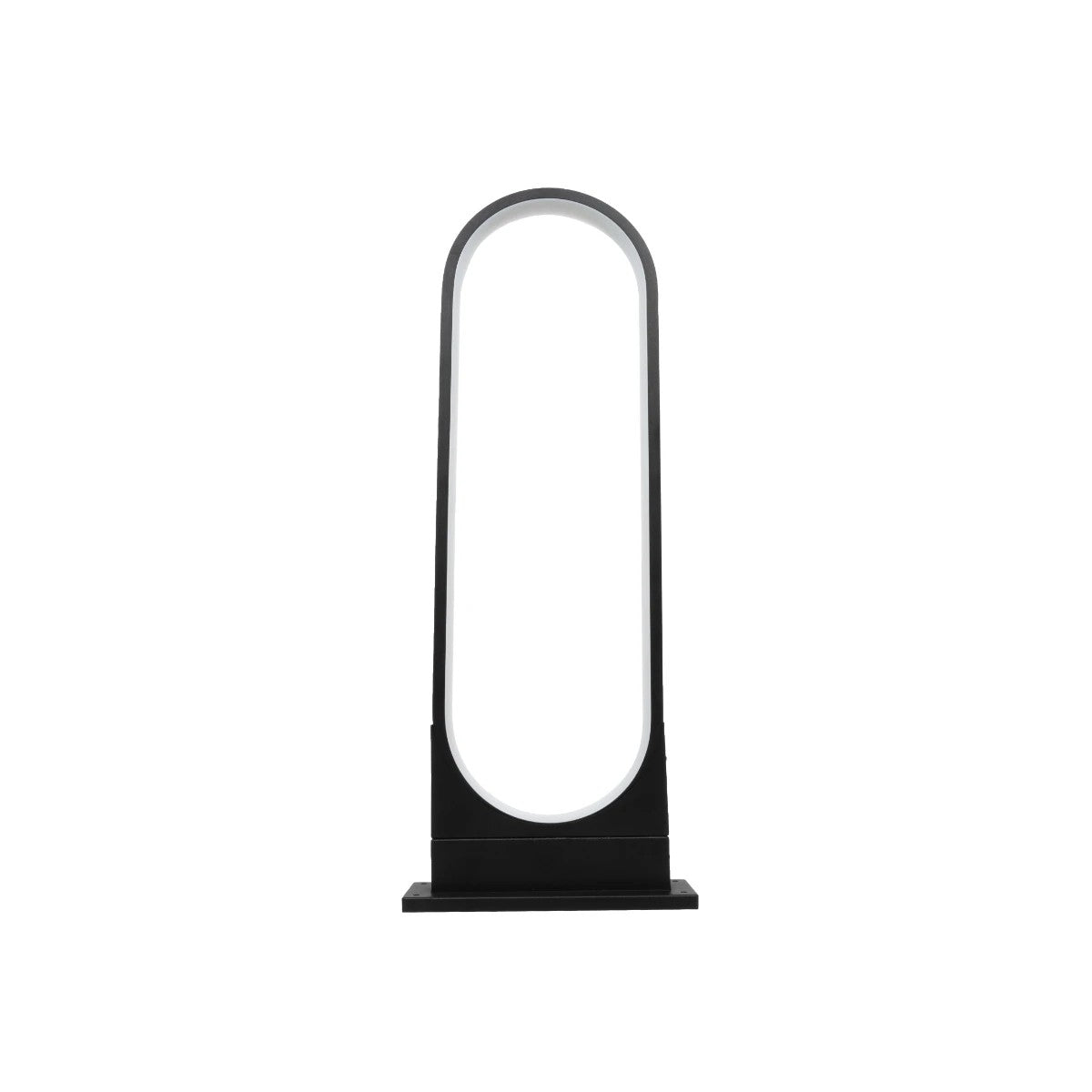 LUNEA GLB-103-0010 LED Garden Bollard Light 15W 1350lm 120° AC 220-240V Waterproof IP65 Warm White 2700K - Sanan SMD Chip - Matte Black - L22 x W7 x H60