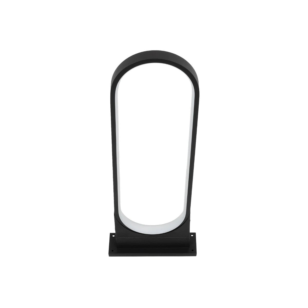 LUNEA GLB-103-0010 LED Garden Bollard Light 15W 1350lm 120° AC 220-240V Waterproof IP65 Warm White 2700K - Sanan SMD Chip - Matte Black - L22 x W7 x H60