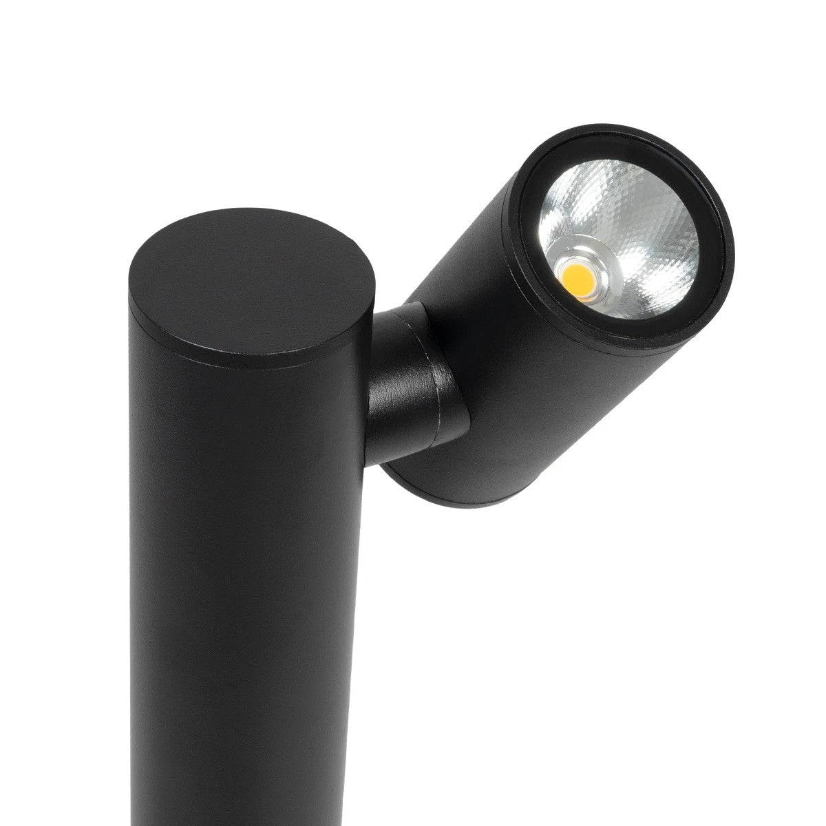 STEM GLB-103-0012 Φωτιστικό Κολωνάκι Κήπου LED 12W 1080lm 60° AC 220-240V Αδιάβροχο IP65 Θερμό Λευκό 2700K - Sanan SMD Chip - Μαύρο Ματ - Μ12 x Π18 x Υ60