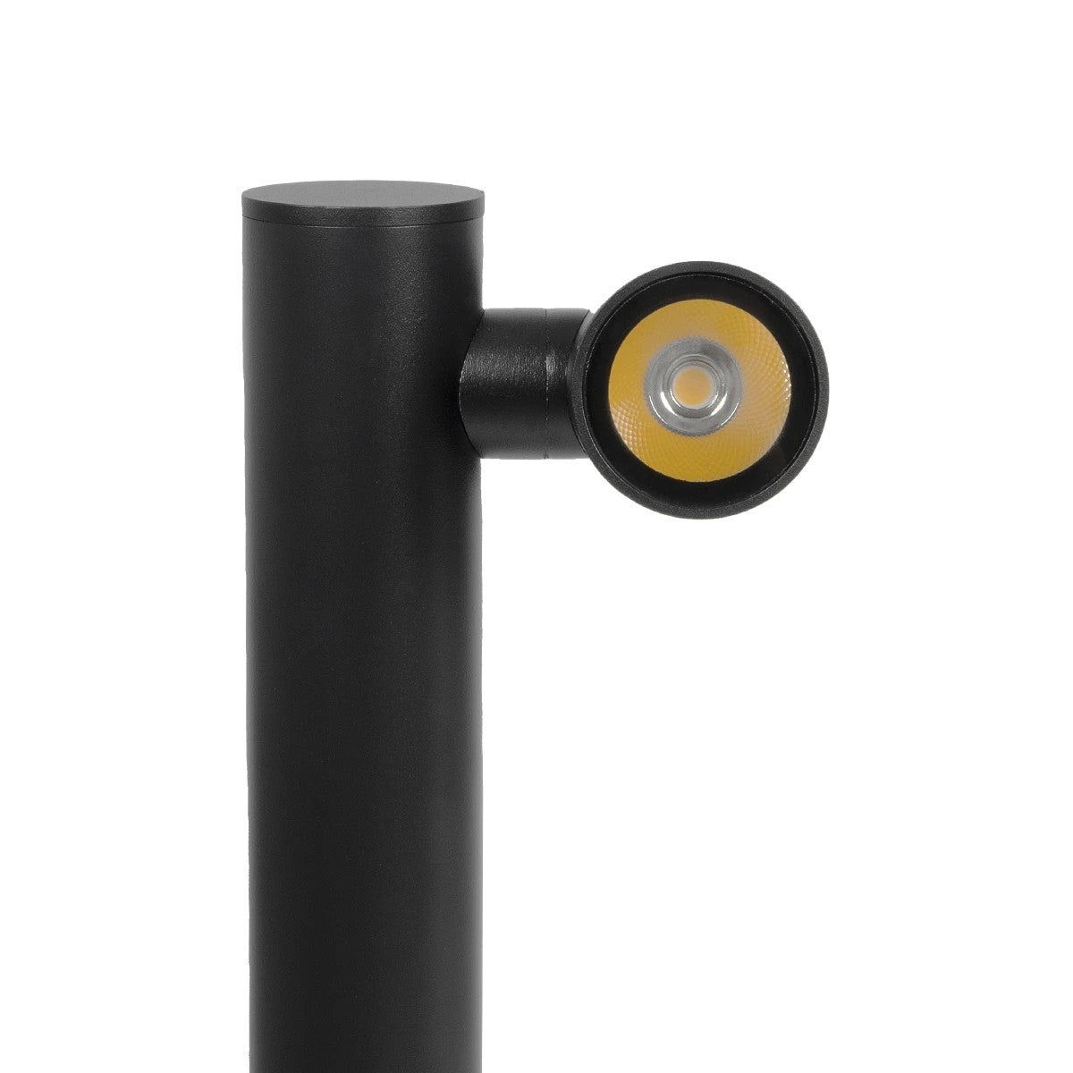 STEM GLB-103-0012 Φωτιστικό Κολωνάκι Κήπου LED 12W 1080lm 60° AC 220-240V Αδιάβροχο IP65 Θερμό Λευκό 2700K - Sanan SMD Chip - Μαύρο Ματ - Μ12 x Π18 x Υ60