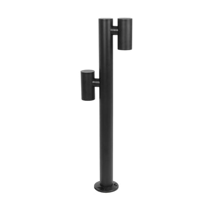 STEM GLB-103-0013 Φωτιστικό Κολωνάκι Κήπου LED 24W 2160lm 60° AC 220-240V Αδιάβροχο IP65 Θερμό Λευκό 2700K - Sanan SMD Chip - Μαύρο Ματ - Μ12 x Π25 x Υ80