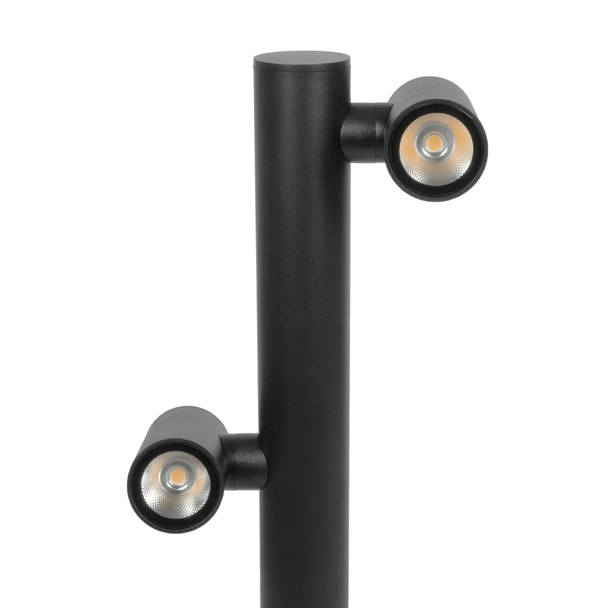 STEM GLB-103-0013 Φωτιστικό Κολωνάκι Κήπου LED 24W 2160lm 60° AC 220-240V Αδιάβροχο IP65 Θερμό Λευκό 2700K - Sanan SMD Chip - Μαύρο Ματ - Μ12 x Π25 x Υ80