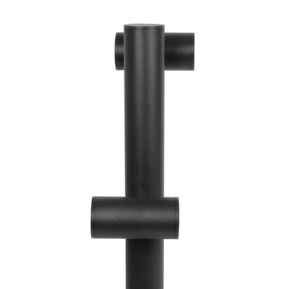 STEM GLB-103-0013 Φωτιστικό Κολωνάκι Κήπου LED 24W 2160lm 60° AC 220-240V Αδιάβροχο IP65 Θερμό Λευκό 2700K - Sanan SMD Chip - Μαύρο Ματ - Μ12 x Π25 x Υ80