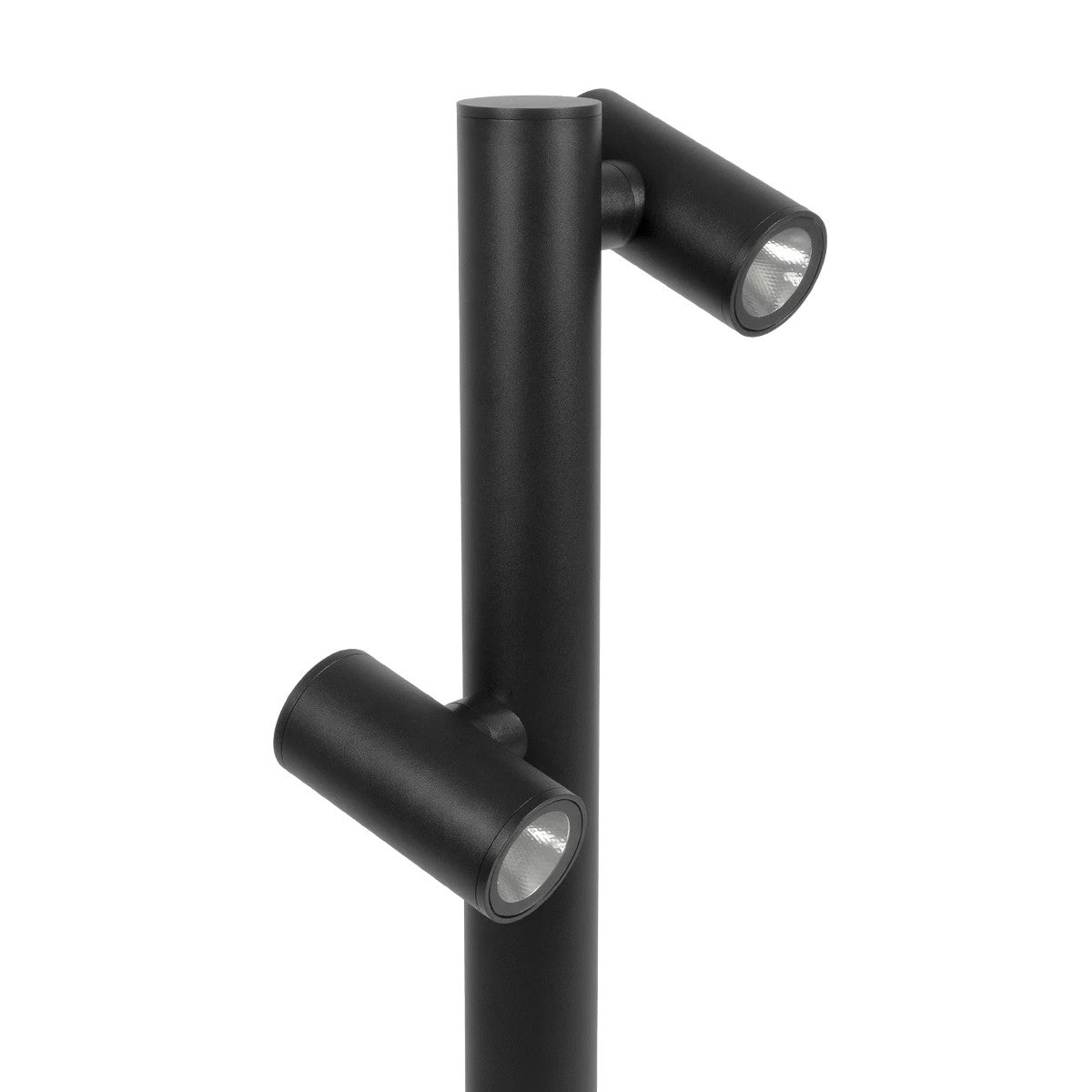 STEM GLB-103-0013 Φωτιστικό Κολωνάκι Κήπου LED 24W 2160lm 60° AC 220-240V Αδιάβροχο IP65 Θερμό Λευκό 2700K - Sanan SMD Chip - Μαύρο Ματ - Μ12 x Π25 x Υ80