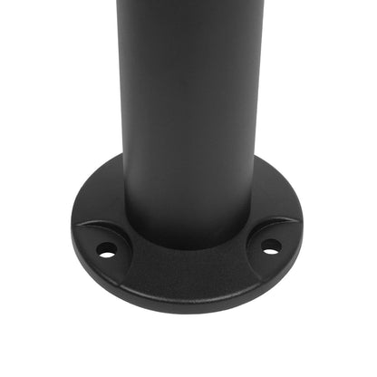 STEM GLB-103-0013 Φωτιστικό Κολωνάκι Κήπου LED 24W 2160lm 60° AC 220-240V Αδιάβροχο IP65 Θερμό Λευκό 2700K - Sanan SMD Chip - Μαύρο Ματ - Μ12 x Π25 x Υ80