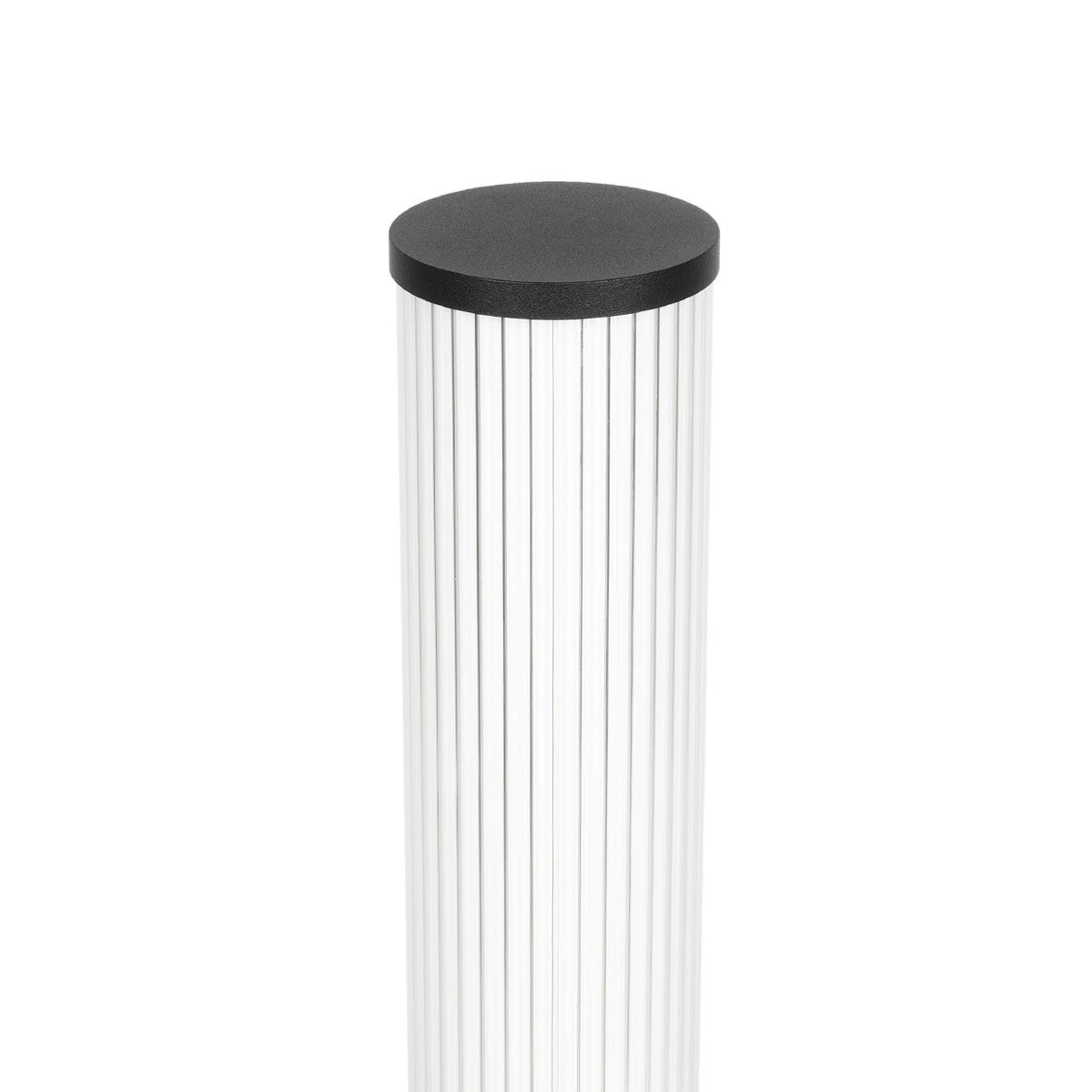 CYLIS GLB-103-0014 LED Garden Bollard Light 15W 1350lm 360° AC 220-240V Waterproof IP65 Warm White 2700K - Sanan SMD Chip - Matte Black - L13 x W13 x H80