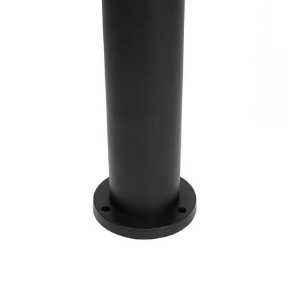 CYLIS GLB-103-0014 LED Garden Bollard Light 15W 1350lm 360° AC 220-240V Waterproof IP65 Warm White 2700K - Sanan SMD Chip - Matte Black - L13 x W13 x H80