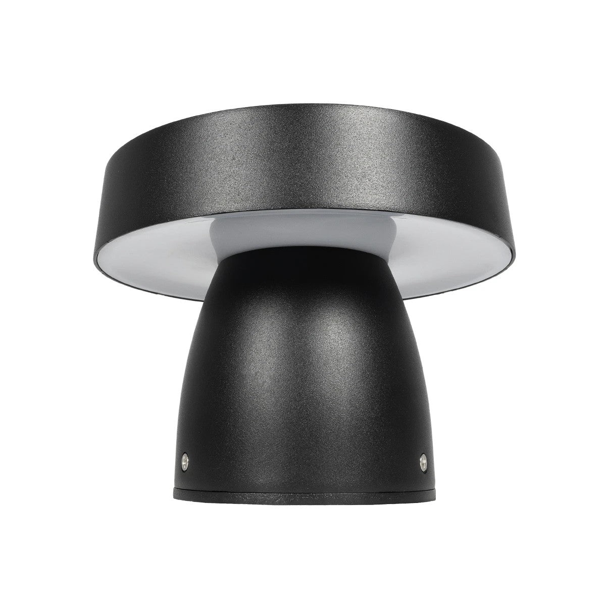 MUSH GLB-103-0016 LED Garden Bollard Light 12W 1080lm 90° AC 220-240V Waterproof IP65 Warm White 2700K - Sanan SMD Chip - Matte Black - L18 x W18 x H15