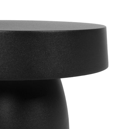 MUSH GLB-103-0016 LED Garden Bollard Light 12W 1080lm 90° AC 220-240V Waterproof IP65 Warm White 2700K - Sanan SMD Chip - Matte Black - L18 x W18 x H15