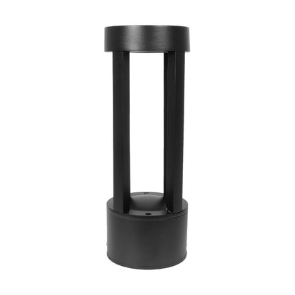 PRISM GLB-103-0018 LED Garden Bollard Light 8W 720lm 90° AC 220-240V Waterproof IP65 Warm White 2700K - Sanan SMD Chip - Matte Black - L10.5 x W10.5 x H30