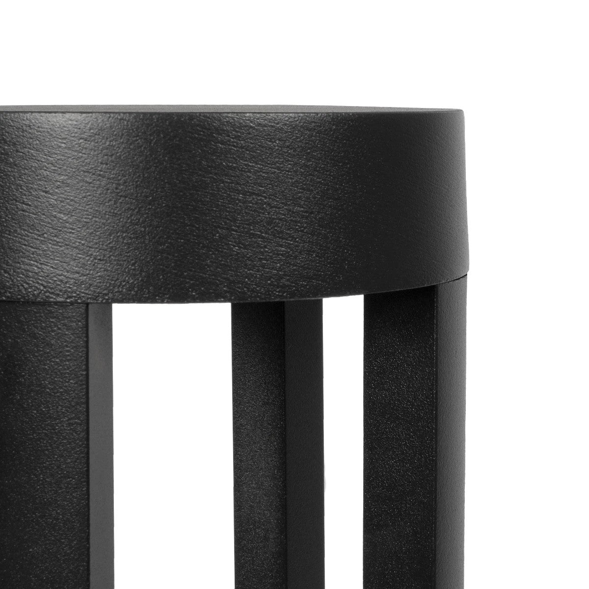 PRISM GLB-103-0018 LED Garden Bollard Light 8W 720lm 90° AC 220-240V Waterproof IP65 Warm White 2700K - Sanan SMD Chip - Matte Black - L10.5 x W10.5 x H30