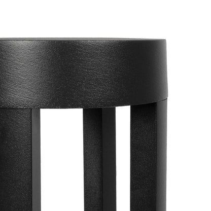 PRISM GLB-103-0018 LED Garden Bollard Light 8W 720lm 90° AC 220-240V Waterproof IP65 Warm White 2700K - Sanan SMD Chip - Matte Black - L10.5 x W10.5 x H30