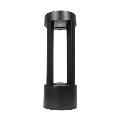 PRISM GLB-103-0018 LED Garden Bollard Light 8W 720lm 90° AC 220-240V Waterproof IP65 Warm White 2700K - Sanan SMD Chip - Matte Black - L10.5 x W10.5 x H30