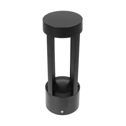 PRISM GLB-103-0018 LED Garden Bollard Light 8W 720lm 90° AC 220-240V Waterproof IP65 Warm White 2700K - Sanan SMD Chip - Matte Black - L10.5 x W10.5 x H30