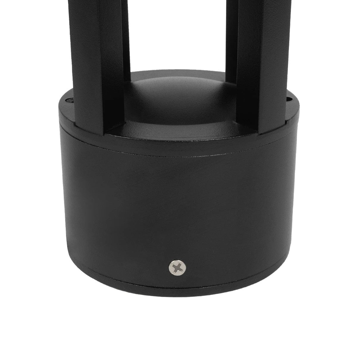 PRISM GLB-103-0018 LED Garden Bollard Light 8W 720lm 90° AC 220-240V Waterproof IP65 Warm White 2700K - Sanan SMD Chip - Matte Black - L10.5 x W10.5 x H30