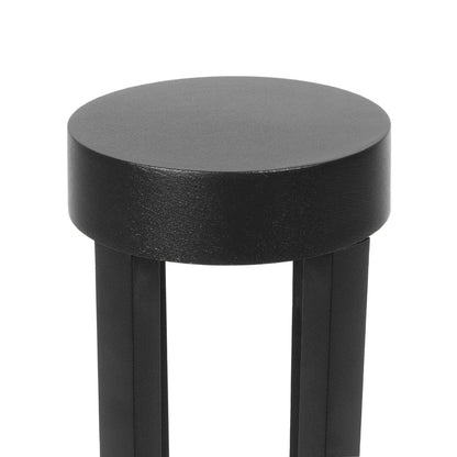 PRISM GLB-103-0018 LED Garden Bollard Light 8W 720lm 90° AC 220-240V Waterproof IP65 Warm White 2700K - Sanan SMD Chip - Matte Black - L10.5 x W10.5 x H30