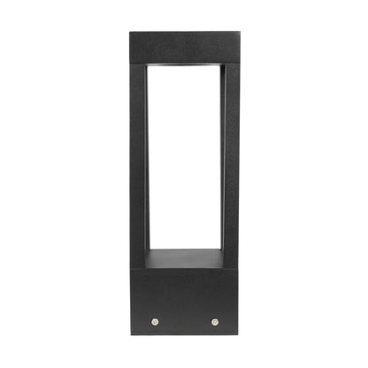 PRISM GLB-103-0019 LED Garden Bollard Light 8W 720lm 90° AC 220-240V Waterproof IP65 Warm White 2700K - Sanan SMD Chip - Matte Black - L11 x W11 x H30