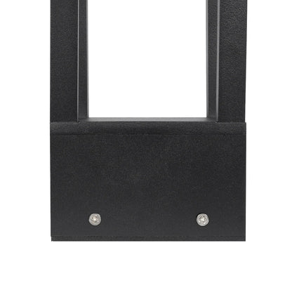 PRISM GLB-103-0019 LED Garden Bollard Light 8W 720lm 90° AC 220-240V Waterproof IP65 Warm White 2700K - Sanan SMD Chip - Matte Black - L11 x W11 x H30