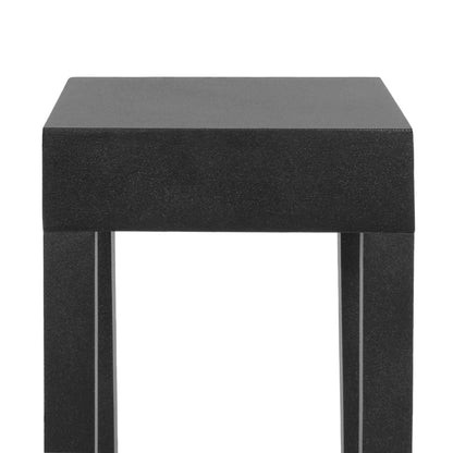 PRISM GLB-103-0019 LED Garden Bollard Light 8W 720lm 90° AC 220-240V Waterproof IP65 Warm White 2700K - Sanan SMD Chip - Matte Black - L11 x W11 x H30