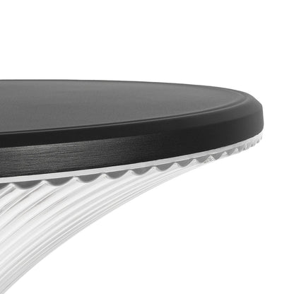 TOPIS GLB-103-0020 Post Top Square/Park/Garden LED 50W 4500lm 360° AC 220-240V Waterproof IP65 Warm White 2700K - Sanan SMD Chip - Matte Black - L50 x W50 x H39