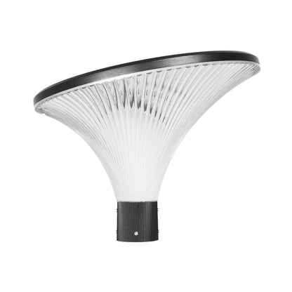 TOPIS GLB-103-0020 Post Top Square/Park/Garden LED 50W 4500lm 360° AC 220-240V Waterproof IP65 Warm White 2700K - Sanan SMD Chip - Matte Black - L50 x W50 x H39
